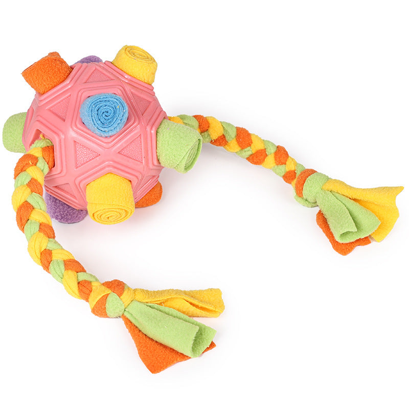 Interactive Dog Chew Toy Ball with Slow Feeder Function
