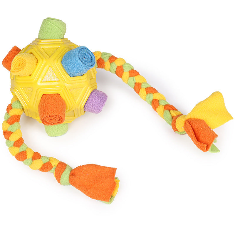 Interactive Dog Chew Toy Ball with Slow Feeder Function