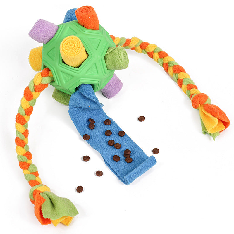 Interactive Dog Chew Toy Ball with Slow Feeder Function