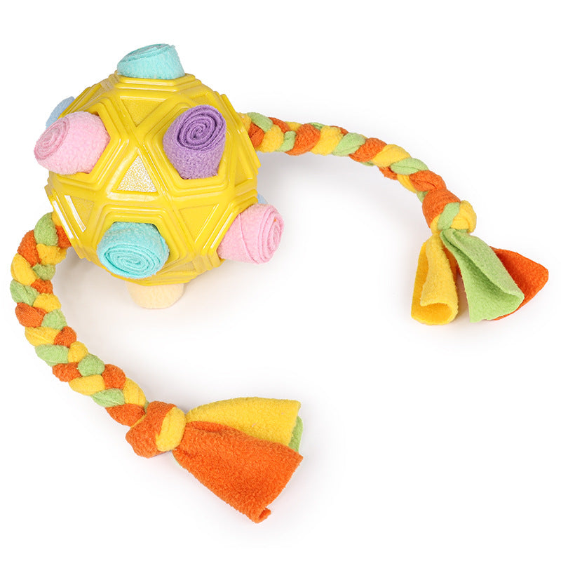 Interactive Dog Chew Toy Ball with Slow Feeder Function