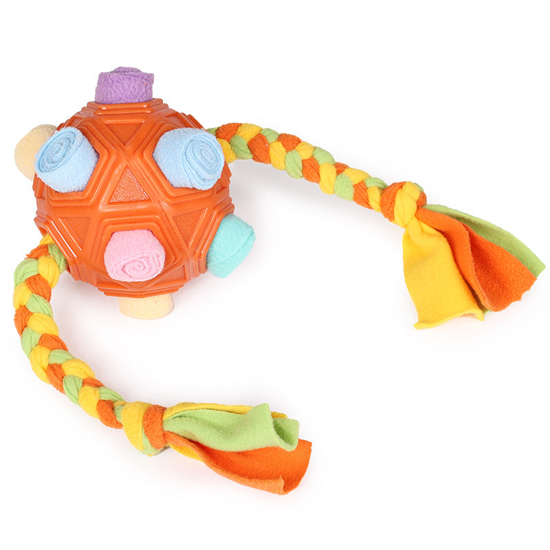 Interactive Dog Chew Toy Ball with Slow Feeder Function