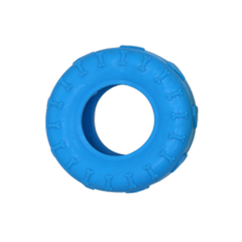 Bone-shaped tire dog toy
