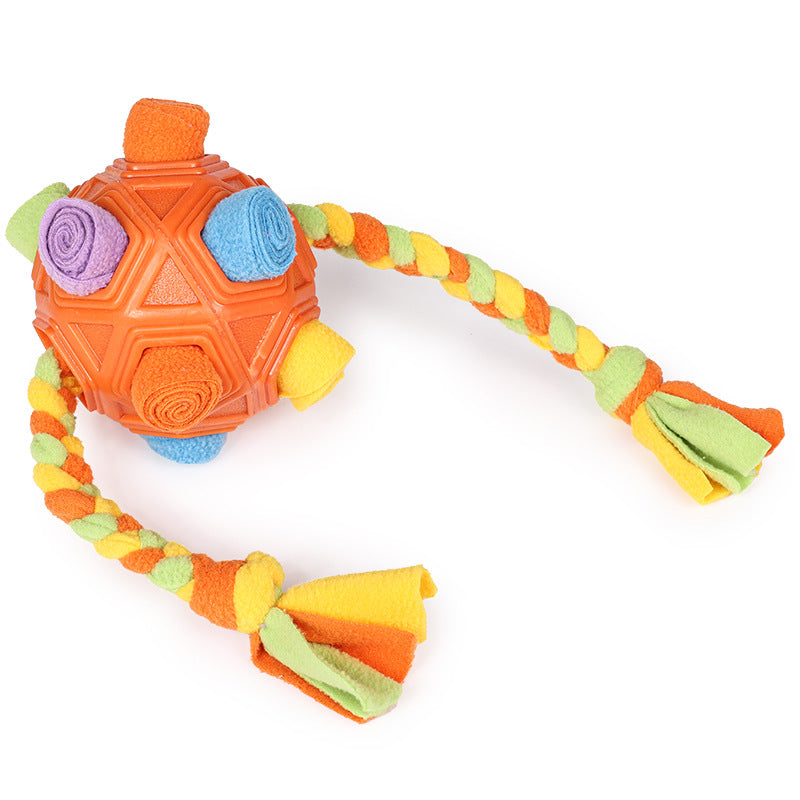 Interactive Dog Chew Toy Ball with Slow Feeder Function