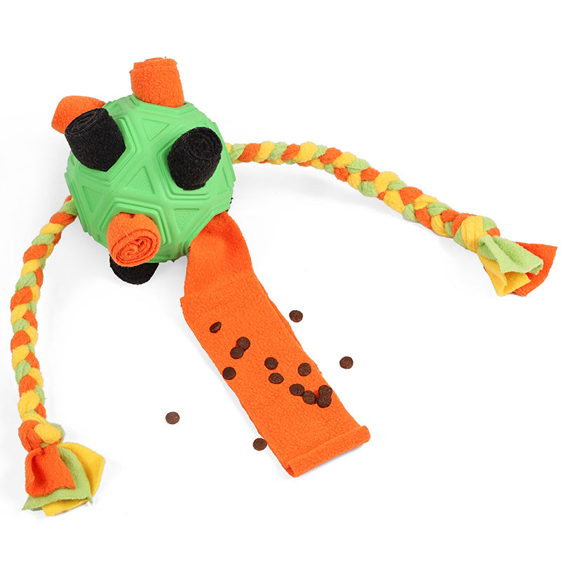 Interactive Dog Chew Toy Ball with Slow Feeder Function