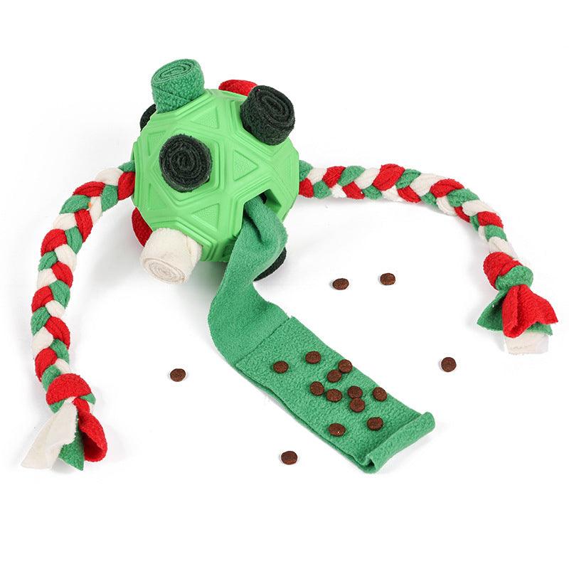 Interactive Dog Chew Toy Ball with Slow Feeder Function